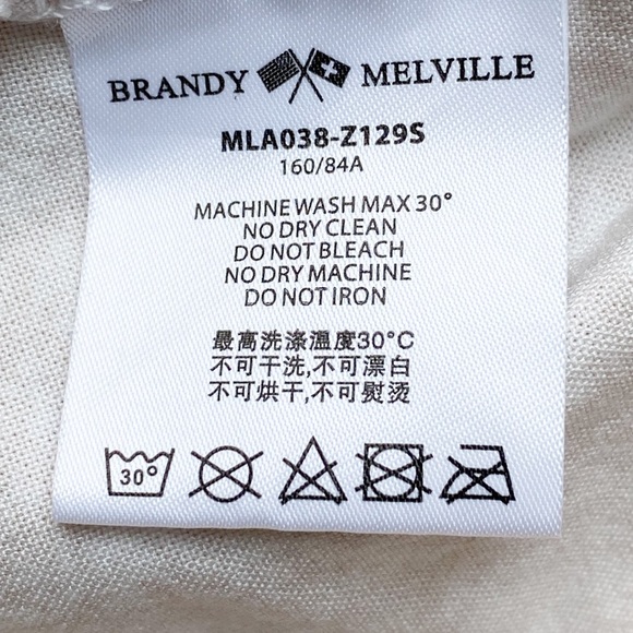 Brandy Melville Floral Ruffle Micro Shorts S White Cream Dainty Coquette Cottage - Picture 7 of 9